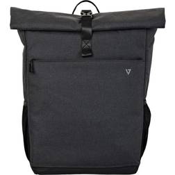 V7 Elite Rolltop Laptop Backpack 16" - Black