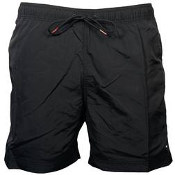 Tommy Hilfiger Drawstring Mid Length Slim Fit Swim Shorts - Black