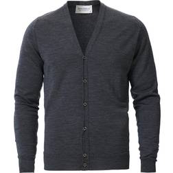 John Smedley Petworth Extra Fine Merino Cardigan - Charcoal