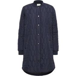 Kaffe Kashally Quilted Coat - Midnight Navy