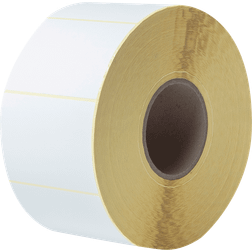 Brother Uncoated Thermal Transfer Die-Cut White Label Roll