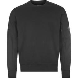 C.P. Company Diagonal Raised Fleece Sweatshirt - Black