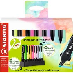 Stabilo Green Boss Highlighter 8 - Pack