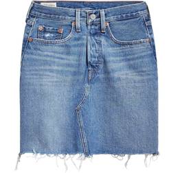 Levi's High Rise Deconstructed Skirt - Stuck In The Middle/Medium Indigo