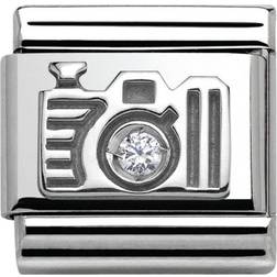 Nomination Composable Classic Link Camera Charm - Silver/Transparent