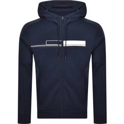 HUGO BOSS Saggy Full Zip Hoodie - Navy