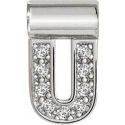 Nomination Seimia with Letter U Pendant - Silver/Transparent