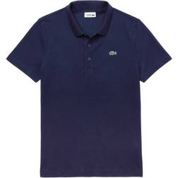 Lacoste Sport Cotton Blend Ottoman Polo Shirt - Navy Blue