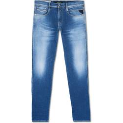 Replay Slim Fit Hyperflex Anbass Jeans - Medium Blue