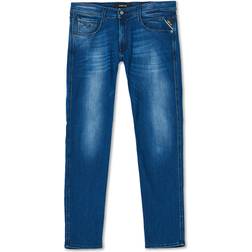 Replay Anbass Power Stretch Jeans - Medium Blue