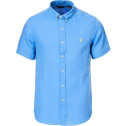 Polo Ralph Lauren Slim S/S Pd Linen Shirt - Blauw