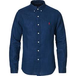 Polo Ralph Lauren Slim Fit Linen Shirt - Navy