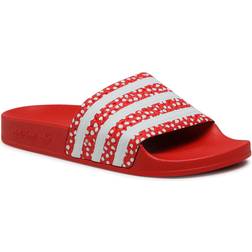 adidas Adilette - Cloud White/Vivid Red/Cloud White