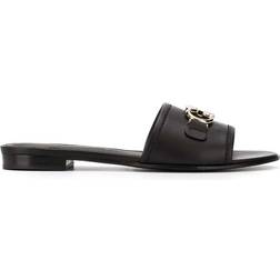 Ferragamo Gancini Leather Slide