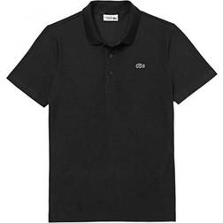 Lacoste Sport Cotton Blend Ottoman Polo Shirt - Black