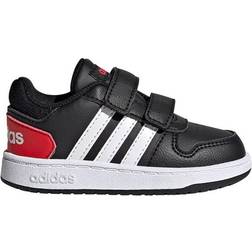 adidas Infant Hoops 2.0 - Core Black/Cloud White/Vivid Red