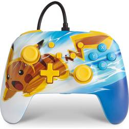 PowerA Manette filaire pour Switch Pikachu Charge Bleu et Jaune