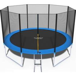 Funfit Garden Trampoline 404cm + Safety Net + Ladder
