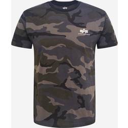 Alpha Industries Basic T Small Logo Camo T-Shirt - Black/Gray/Navy Blue/Camo