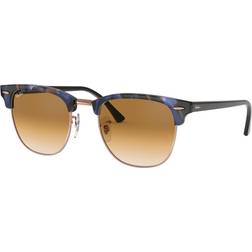 Ray-Ban Clubmaster Classic Sunglasses Men's Clear Grad Brown