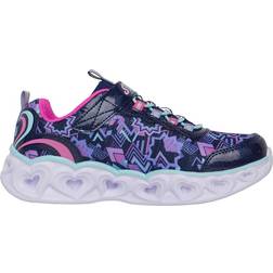 Skechers S Lights Heart Lights - Navy/Multi