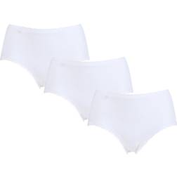 Sloggi 24/7 Cotton Lace Midi Briefs 3-pack - White