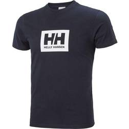 Helly Hansen T-shirt En Coton Doux Homme HH Box - Bleu Marine