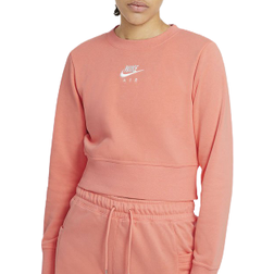 Nike Women's Air Crew Sweatshirt - Crimson Bliss/White