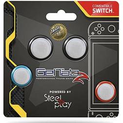 Steelplay Nintendo Switch Geltabz Thumb Grips - Black/White/Red/Blue