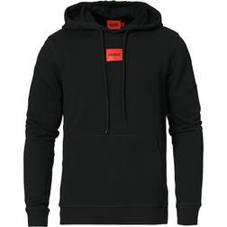 HUGO BOSS Regular Fit French Terry with Logo Patch Hoodie - Black