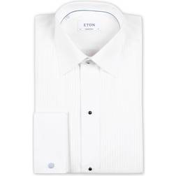 Etón Custom Fit Tuxedo Shirt Black Ribbon White