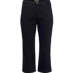 Levi's Ribcage Straight Ankle Women's Jeans Plus Size - Black Sprout/Black