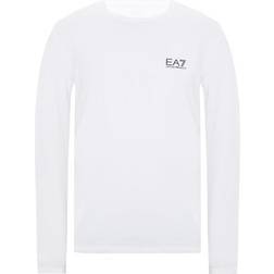 EA7 Core Long Sleeve Sweater - White