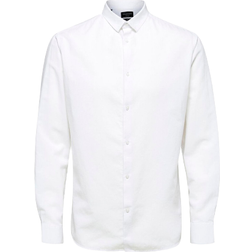 Selected Slim New Linen Shirt LS - White