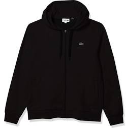 Lacoste Men's Sport Lightweight Bi-Material Hoodie - Black