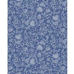 Eijffinger Florale Tapete Rice 4 von 383544 blau