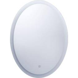 Beliani Specchio Da Bagno A Parete Ovale Led 60 x 80 cm