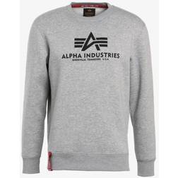 Alpha Industries Sudadera - Antracita/Gris Claro/Rojo