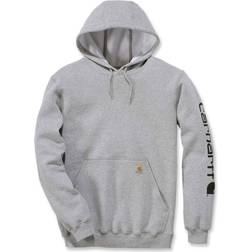 Carhartt Loose Fit Midweight Logo Sleeve Sweatshirt - Heather Grey/Black