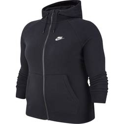 Nike Sportswear Essential Hoodie Plus Size - Black/White