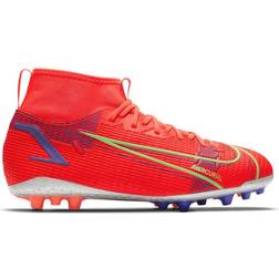 Nike Jr. Mercurial Superfly 8 Academy AG - Bright Crimson/Indigo Burst/White/Metallic Silver