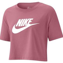 Nike Women's Sportswear Essential Cropped T-shirt - Pink/White