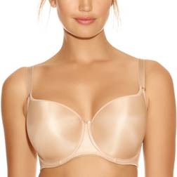 Fantasie Smoothing Bra Lingerie Balcony Underwired Seamless Balconette Bra - Beige