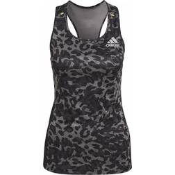 adidas Fast Graphic Tank Top Women - Grey Four/Black/Multicolor