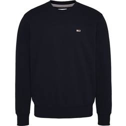 Tommy Hilfiger Regular Fleece Crew Neck Sweater - Black