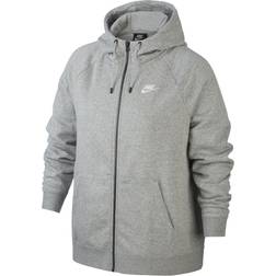 Nike Essential Zip Hoodie Plus Grey Female