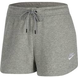 NIKE Sportswear Essential French Terry Shorts W - Dk Grey Heather/White