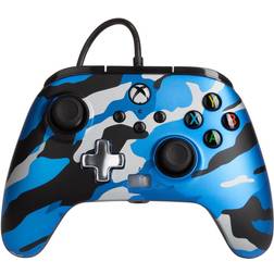 PowerA Controlador con cable Camuflaje azul metálico Xbox One PC