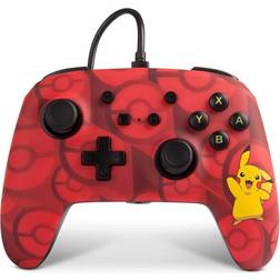 PowerA Mando Con Cable Pikachu Rojo Para Nintendo Switch