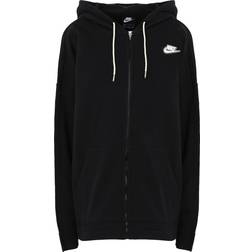 Nike Sportswear Full Zip French Terry Hoodie - Black/Black/White